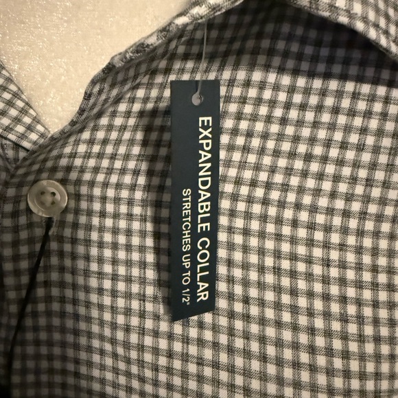 Perry Ellis Black and White Casual Button Down Shirt - Picture 3 of 6